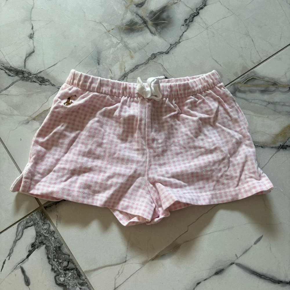 Ralph Lauren Pink Checkered Women's Athletic Shorts